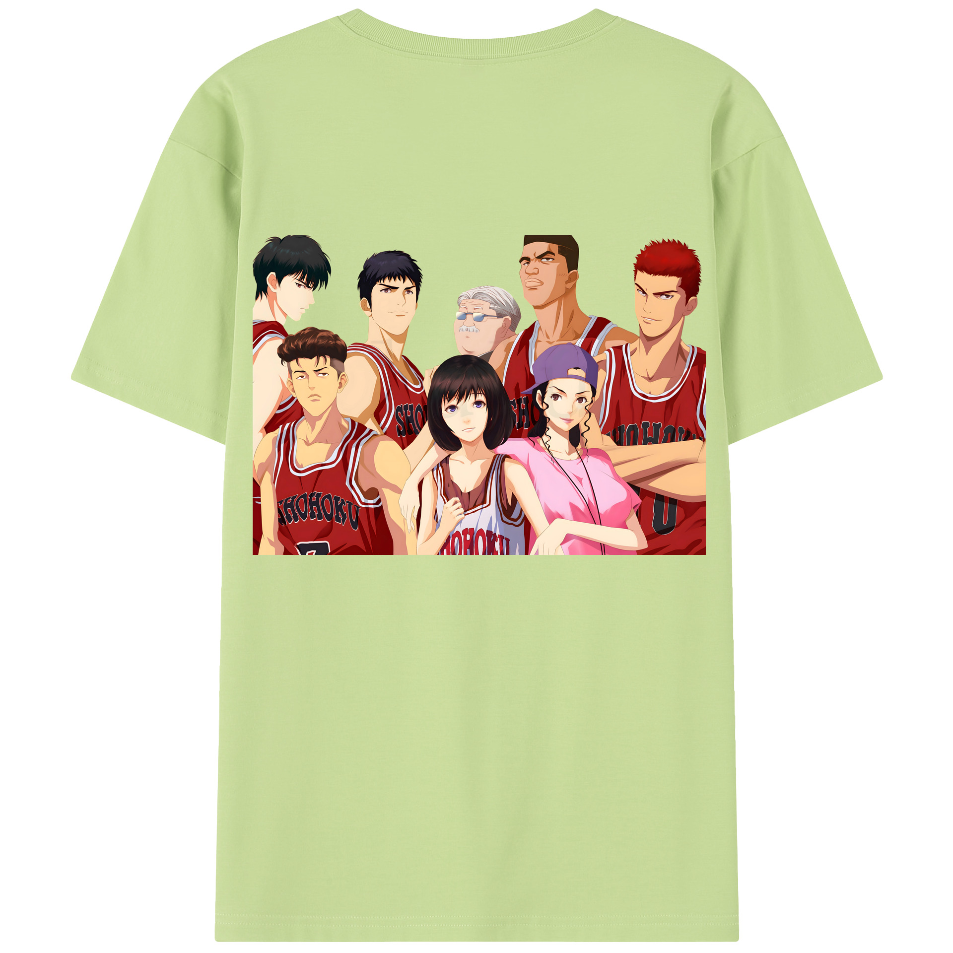 SLAM DUNK／スラムダンク 綿100％半袖Tシャツ（背面プリント）